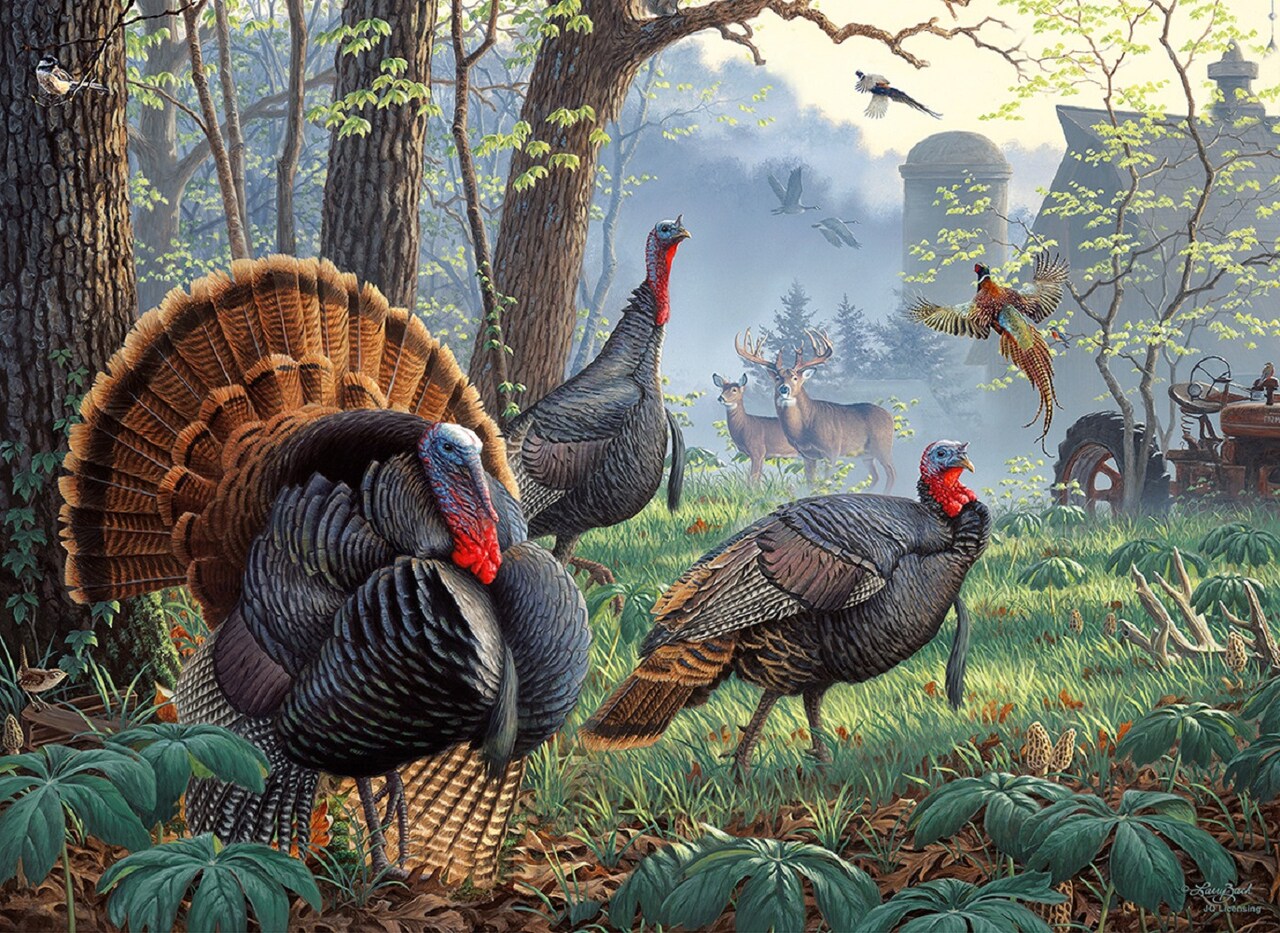 Sunsout Uncle Tom's Farm 1000 pc Thanksgiving Jigsaw Puzzle 52403
